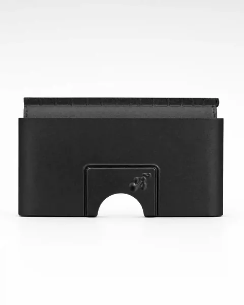 Siyah soft PVC dik körüklü kredi kartlık, çok gözlü cüzdan iç aparatı