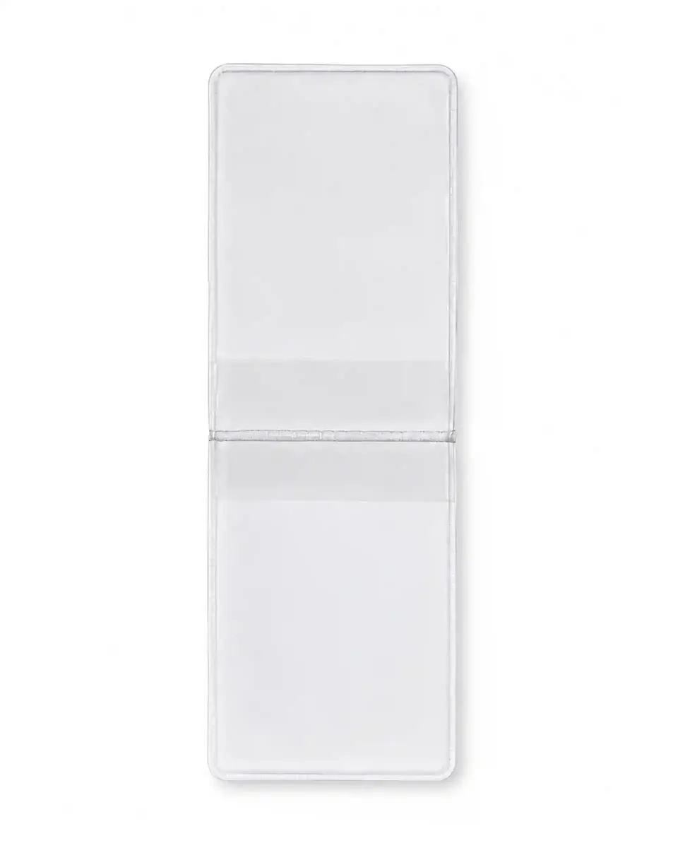 Yan dikişli kredi kartlık, yatay kullanımlı soft PVC cüzdan kartlığı